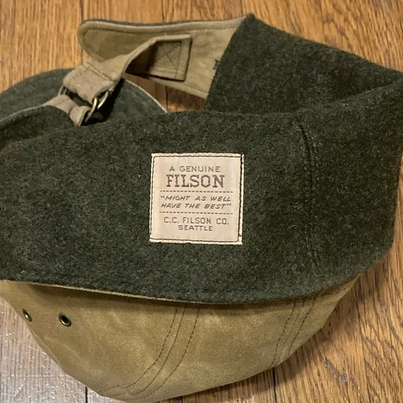 Vtg FILSON TIN CLOTH WILDFOWL DUCK CAP - Picture 5 of 7